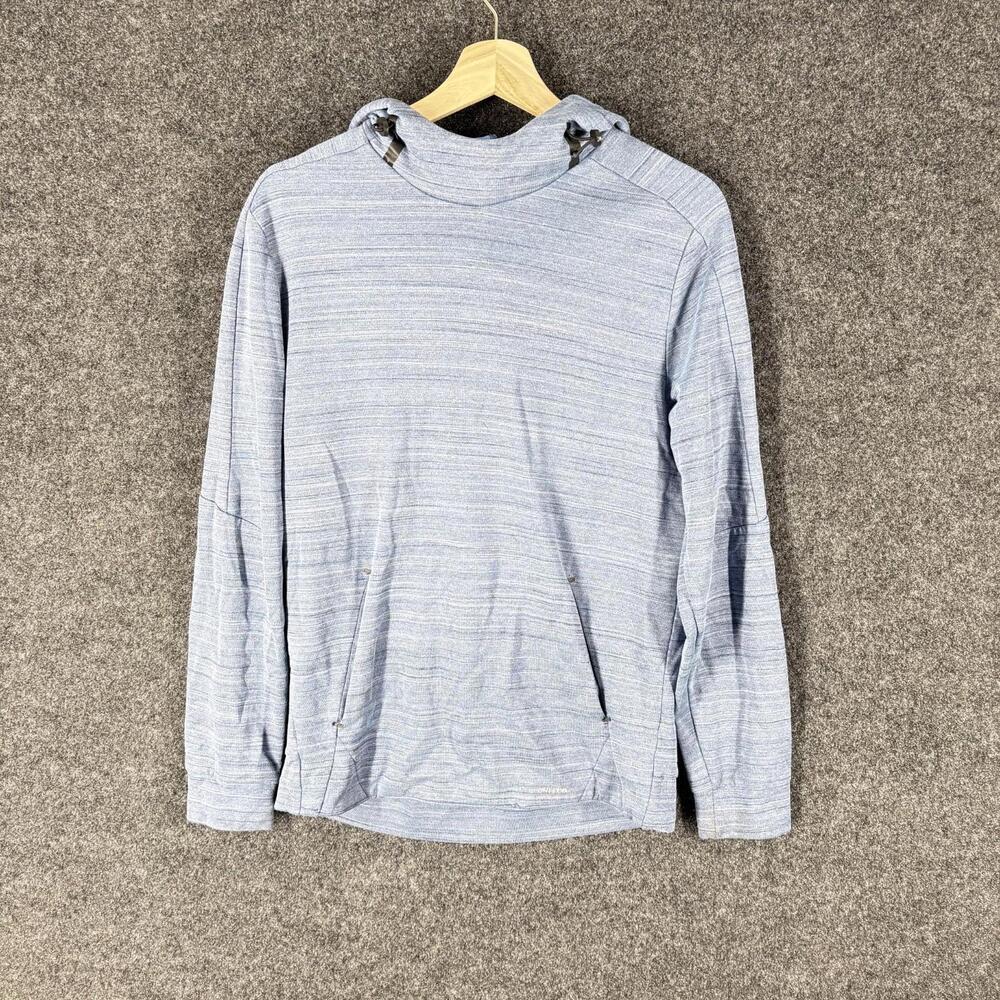 Tek Gear Hoodie Women S Small Blue Striped Hooded Long Sleeve Cotton Pockets